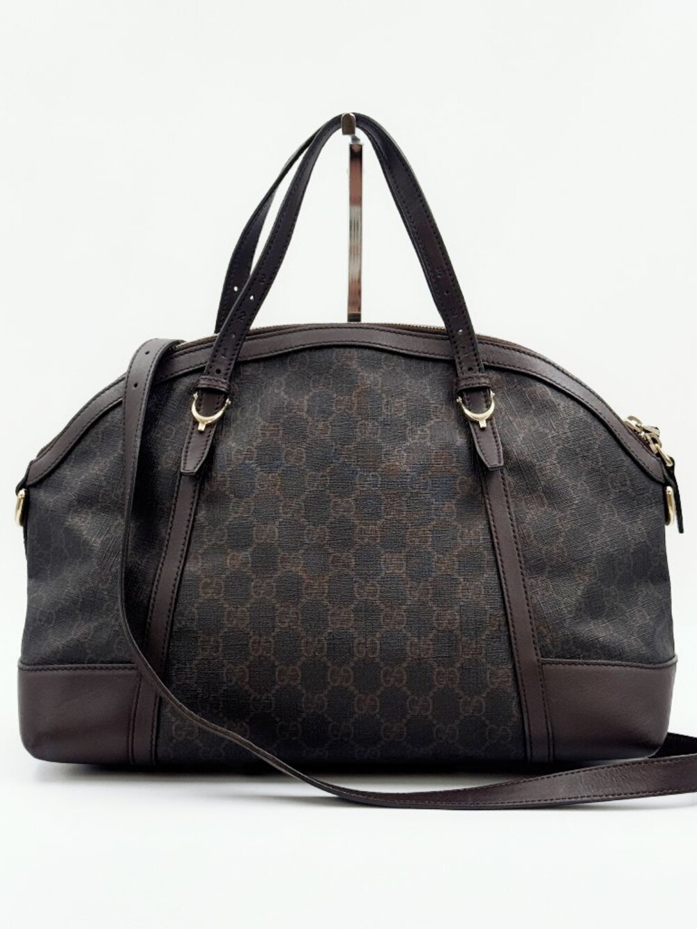 Gucci Microguccissima Large Dome Satchel Brown Leather Shoulder Bag